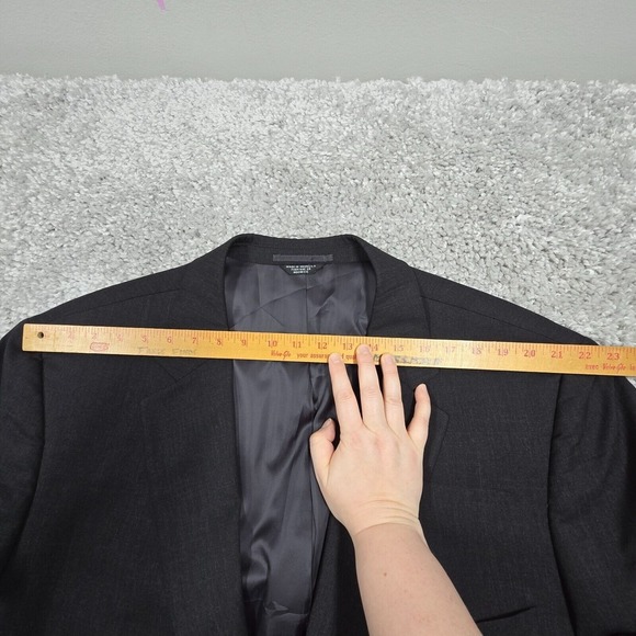 Oak Hill Sport Coat Mens 54R Gray 2 Button Single Vented Wool Formal Wedding - Picture 10 of 14
